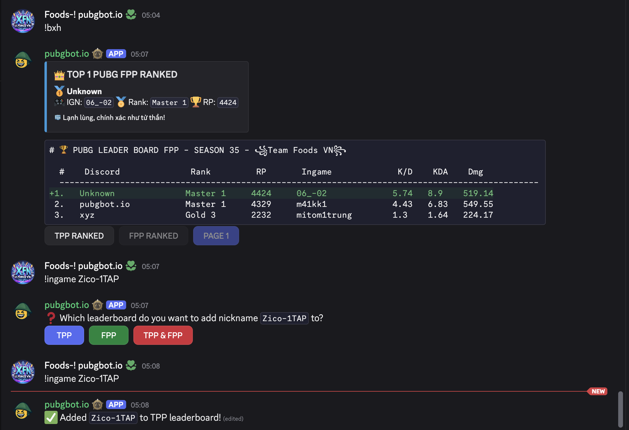 !ingame Command – Link your PUBG profile instantly